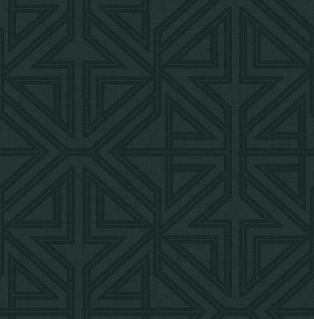 A-Street Prints Kachel Teal Geometric Wallpaper