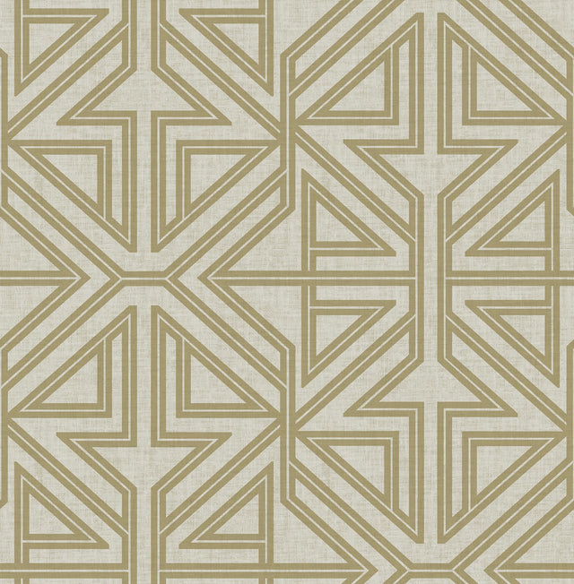 A-Street Prints Kachel Gold Geometric Wallpaper