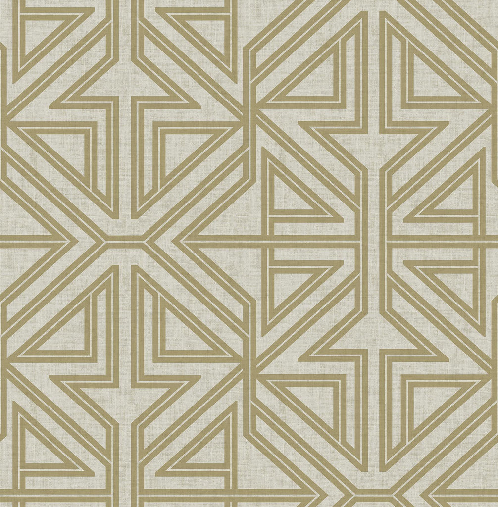 A-Street Prints Kachel Gold Geometric Wallpaper
