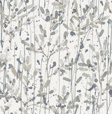 A-Street Prints Leandra Floral Trail Grey Wallpaper