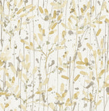 A-Street Prints Leandra Floral Trail Yellow Wallpaper