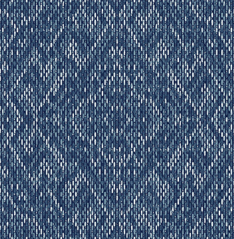 A-Street Prints Felix Indigo Geometric Wallpaper