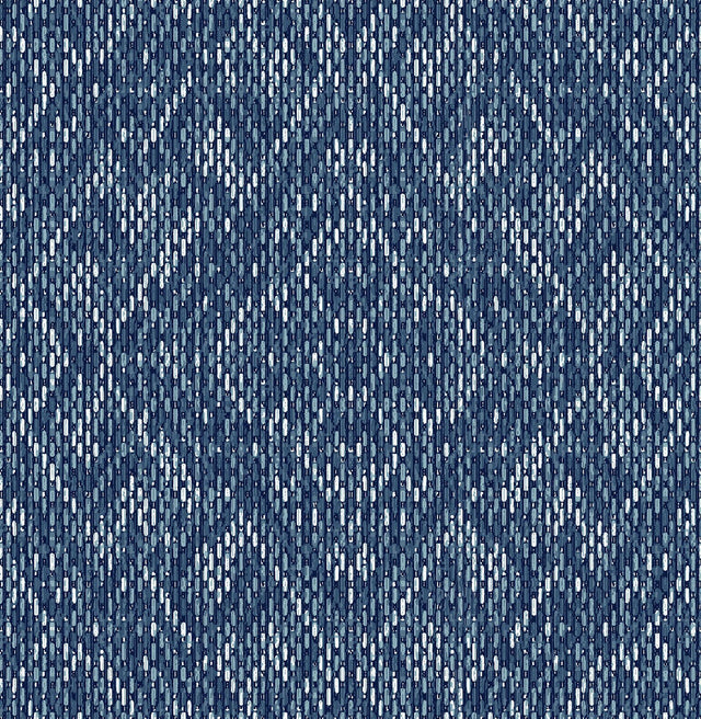 A-Street Prints Felix Indigo Geometric Wallpaper