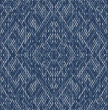 A-Street Prints Felix Geometric Indigo Wallpaper