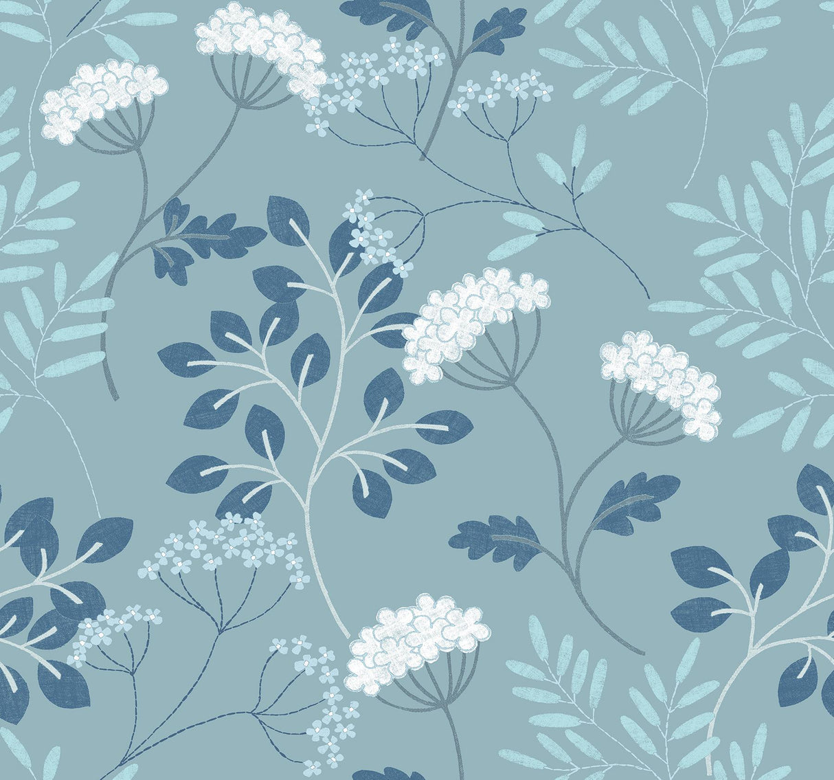 A-Street Prints Sorrel Botanical Slate Wallpaper