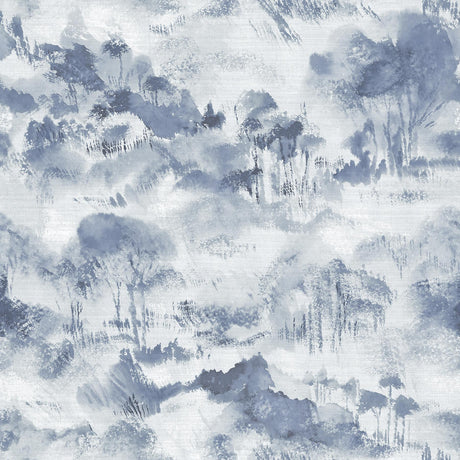 A-Street Prints Nara Toile indigo Wallpaper
