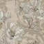 A-Street Prints Selene Gold Mucha Floral Wallpaper