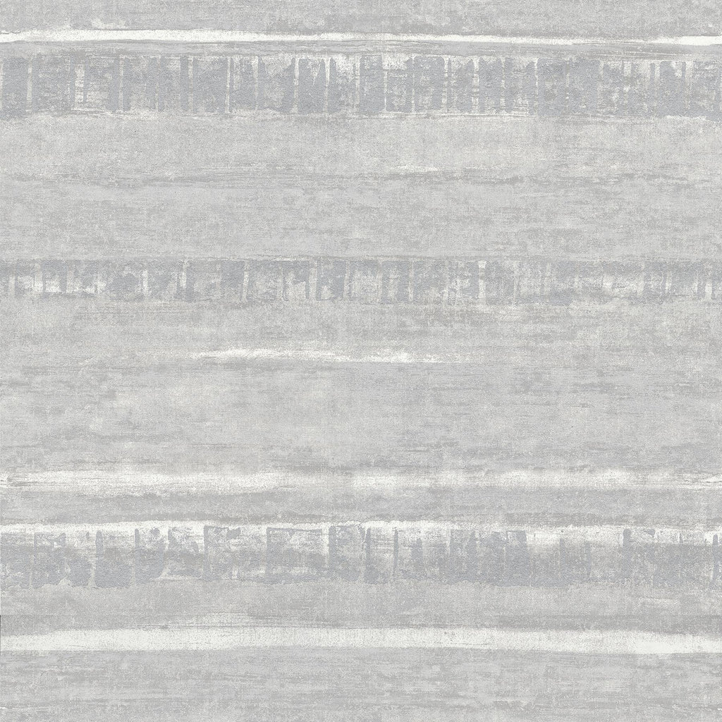 A-Street Prints Rakasa Distressed Stripe Silver Wallpaper