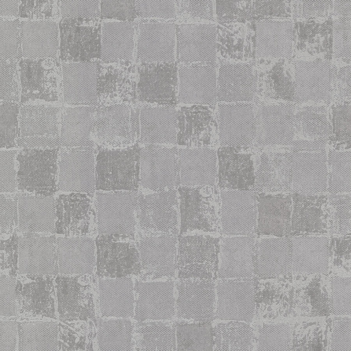 A-Street Prints Varak Checkerboard Silver Wallpaper