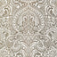 A-Street Prints Artemis Gold Floral Damask Wallpaper