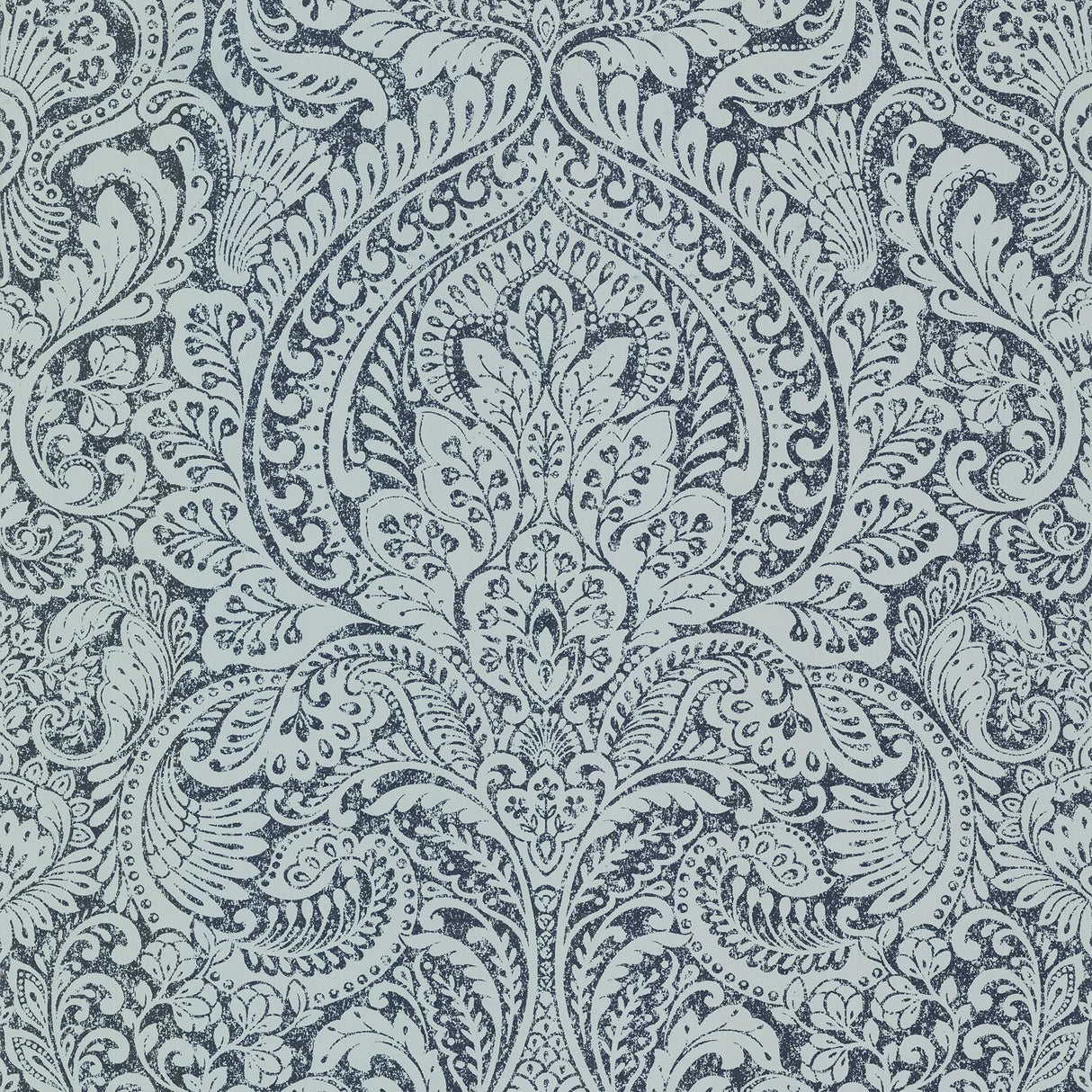 A-Street Prints Artemis Floral Damask Sapphire Wallpaper