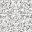 A-Street Prints Artemis Platinum Floral Damask Wallpaper