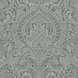 A-Street Prints Artemis Floral Damask Pewter Wallpaper