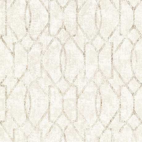 A-Street Prints Ziva Cream Trellis Wallpaper