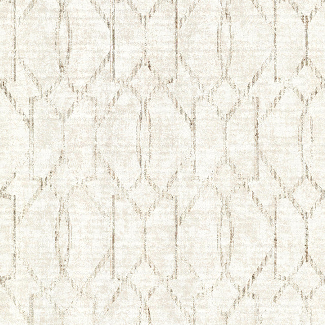 A-Street Prints Ziva Cream Trellis Wallpaper