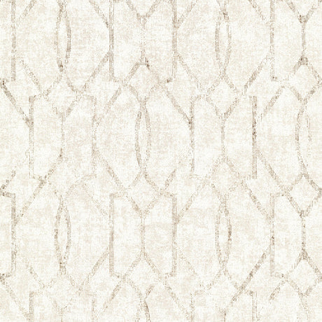 A-Street Prints Ziva Trellis Cream Wallpaper