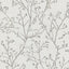 A-Street Prints Koura Silver Budding Branches Wallpaper