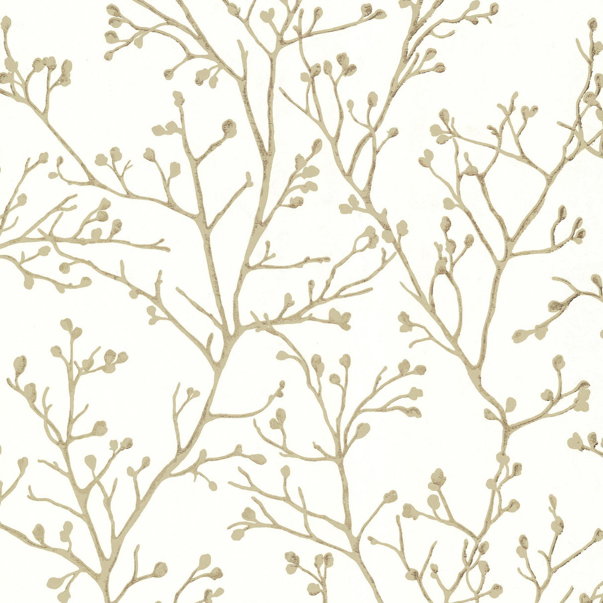 A-Street Prints Koura Cream Budding Branches Wallpaper