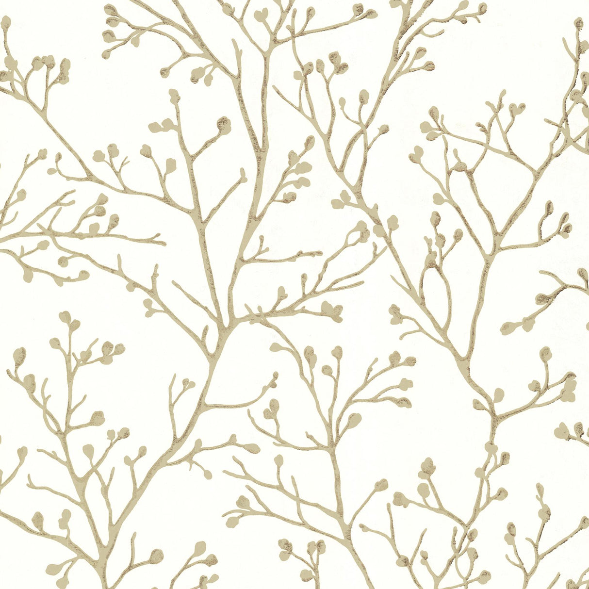 A-Street Prints Koura Budding Branches Cream Wallpaper