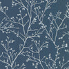 A-Street Prints Koura Sapphire Budding Branches Wallpaper