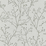 A-Street Prints Koura Platinum Budding Branches Wallpaper