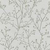 A-Street Prints Koura Budding Branches Platinum Wallpaper