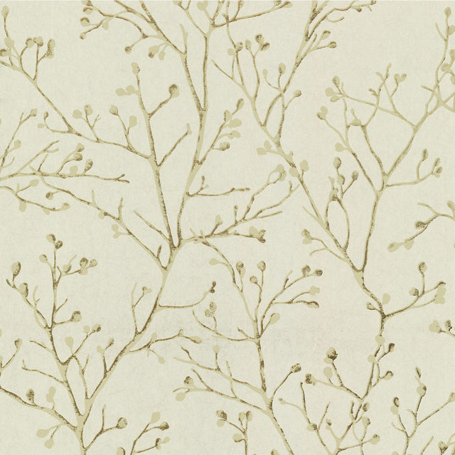 A-Street Prints Koura Gold Budding Branches Wallpaper