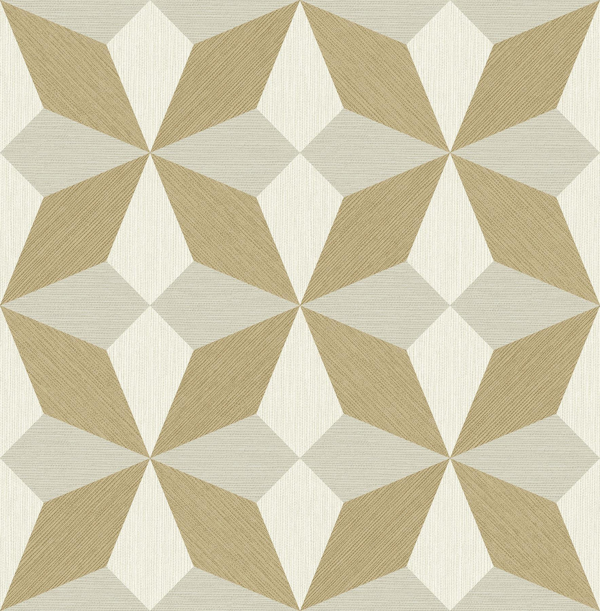 Brewster Home Fashions Valiant Gold Faux Grasscloth Mosaic Wallpaper