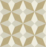 Brewster Home Fashions Valiant Gold Faux Grasscloth Mosaic Wallpaper