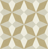 Brewster Home Fashions Valiant Faux Grasscloth Mosaic Gold Wallpaper