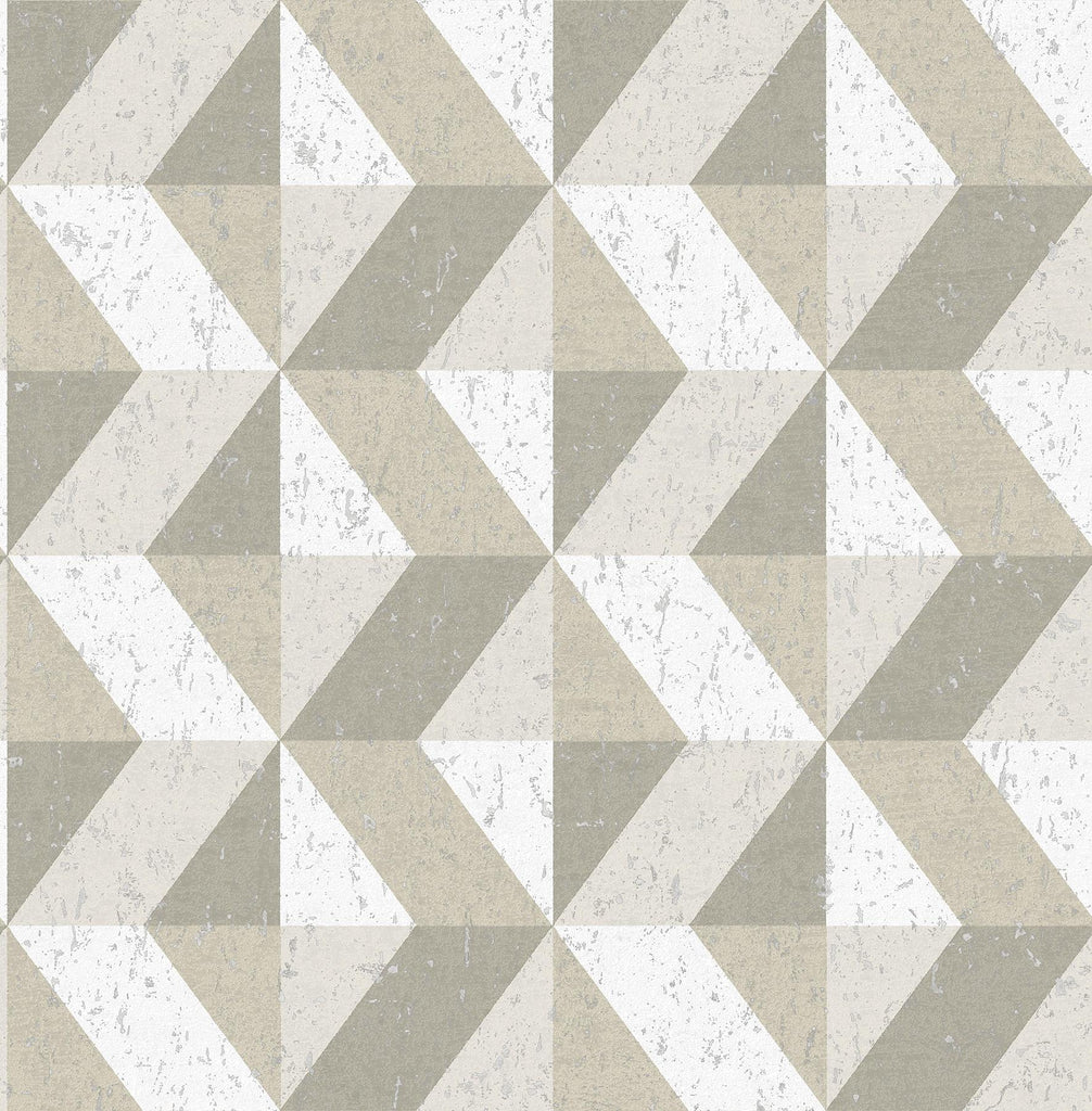 Brewster Home Fashions Cerium Concrete Geometric Dark Grey Wallpaper