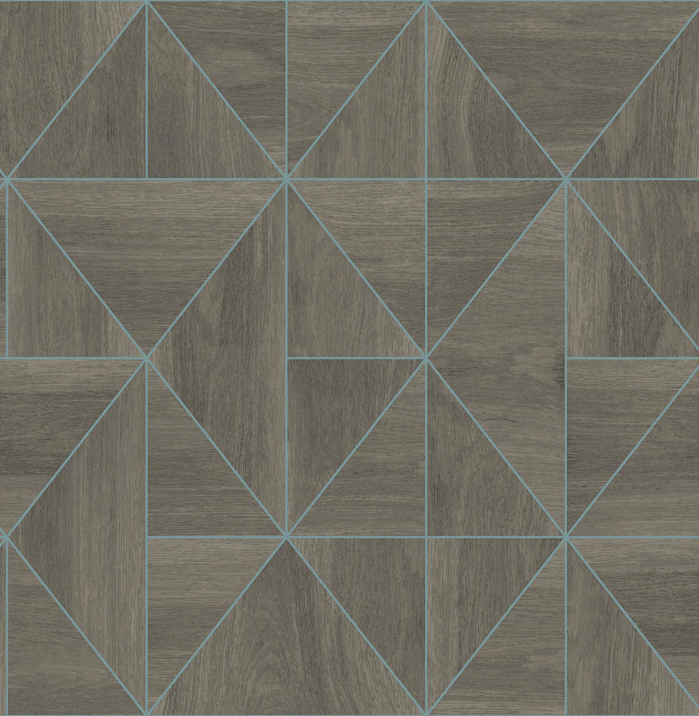 Brewster Home Fashions Cheverny Brown Wood Tile Wallpaper