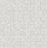 Brewster Home Fashions Gallerie Light Grey Triangle Geometric Wallpaper
