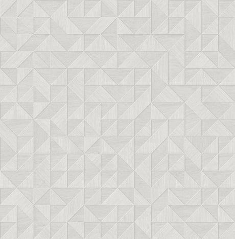 Brewster Home Fashions Gallerie Light Grey Triangle Geometric Wallpaper