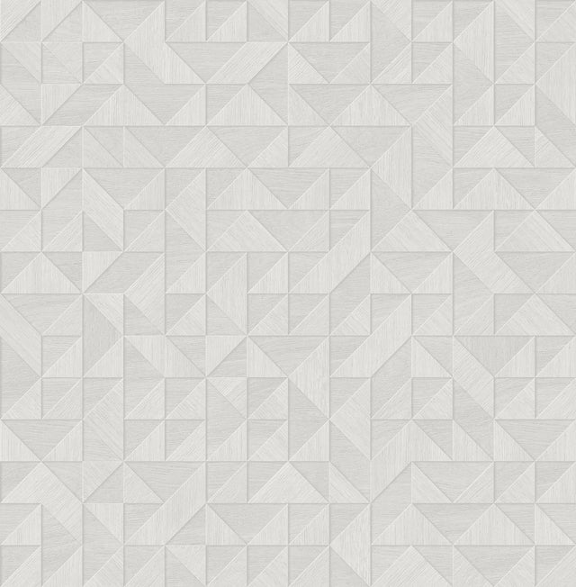 Brewster Home Fashions Gallerie Light Grey Triangle Geometric Wallpaper