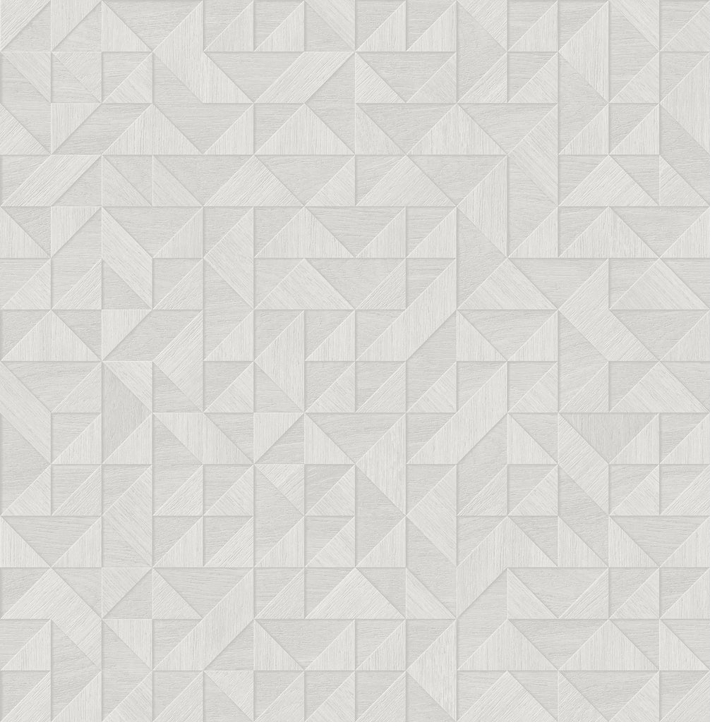 Brewster Home Fashions Gallerie Light Grey Triangle Geometric Wallpaper