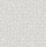 Brewster Home Fashions Gallerie Triangle Geometric Light Grey Wallpaper