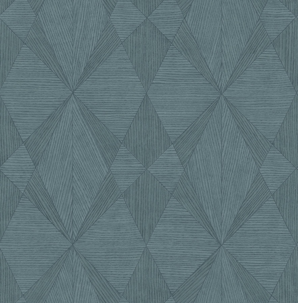 Brewster Home Fashions Intrinsic Textured Geometric Teal Wallpaper