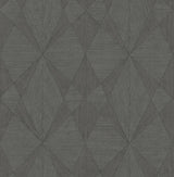 Brewster Home Fashions Intrinsic Dark Grey Textured Geometric Wallpaper
