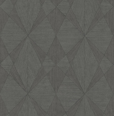 Brewster Home Fashions Intrinsic Dark Grey Textured Geometric Wallpaper
