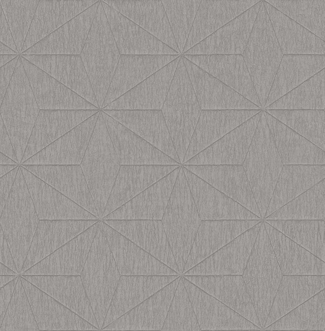 Brewster Home Fashions Bernice Silver Diamond Geometric Wallpaper