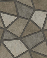 Brewster Home Fashions Coty Stone Geometric Patchwork Wallpaper