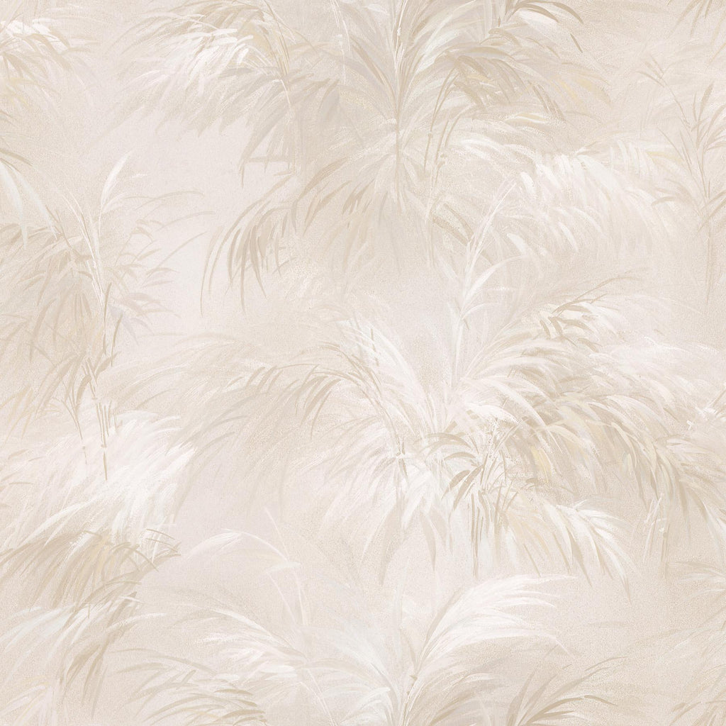 Brewster Home Fashions Kaley Satin Leaves Cream Wallpaper