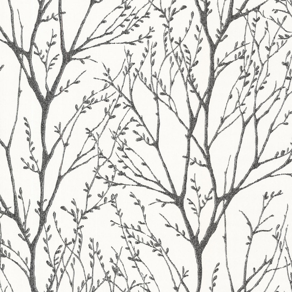 Brewster Home Fashions Delamere Tree Branches Black Wallpaper