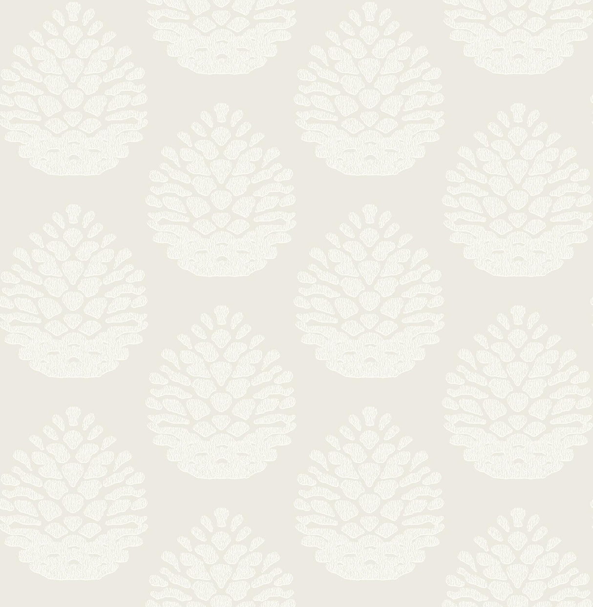 Brewster Home Fashions Totem Eggshell Pinecone Wallpaper