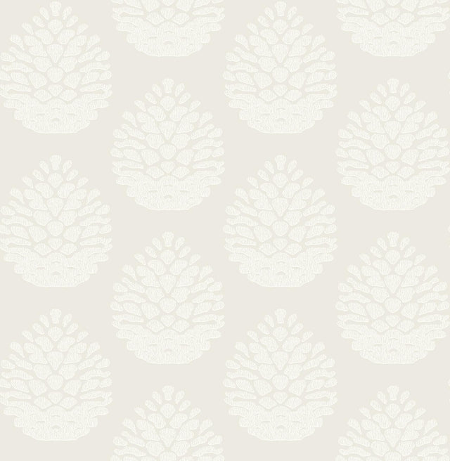Brewster Home Fashions Totem Eggshell Pinecone Wallpaper