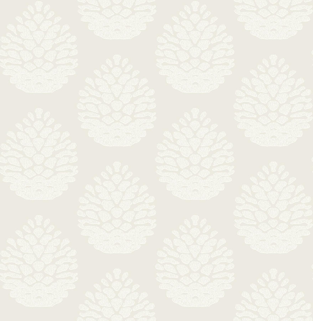 Brewster Home Fashions Totem Eggshell Pinecone Wallpaper