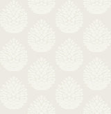 Brewster Home Fashions Totem Pinecone Eggshell Wallpaper