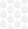 Brewster Home Fashions Totem Light Grey Pinecone Wallpaper