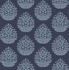 Brewster Home Fashions Totem Blue Pinecone Wallpaper
